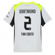 Borussia Dortmund Yan Couto #2 Bortatröja 2025-26 Korta ärmar